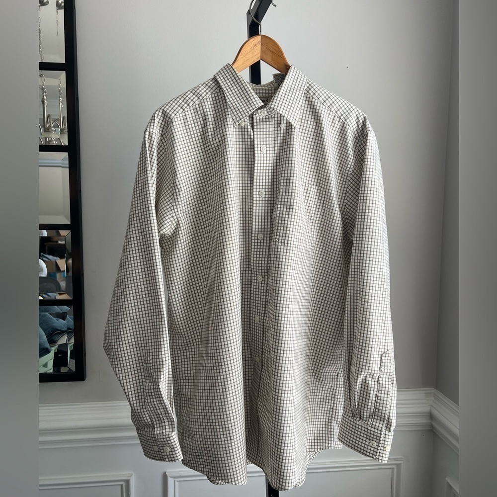 LL Bean mens buttondown shirt size Large